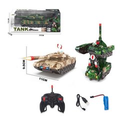 555  - Игрушка танк на радиоуправлении трансформируется в робота