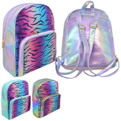 Рюкзак для дівчаток забарвлення - переливчастий тигр, 30 х 26 см, Wild&Mild ST02186
