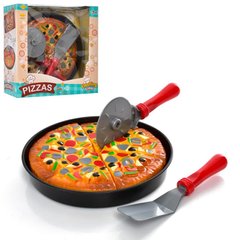 LF901 - Набір іграшкових продуктів - піца на тарілці з аксесуарами