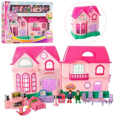 16526D - Дитячий будиночок для ляльок з меблями та аксесуарами, фігурки, звук, світло, будинок для ляльок