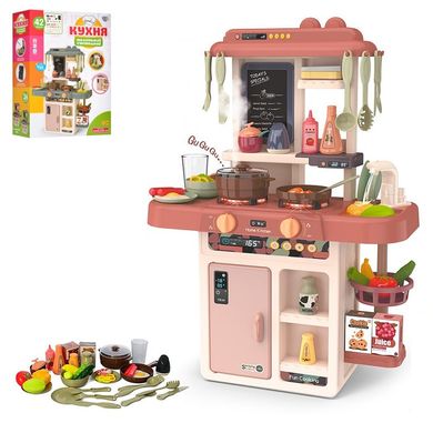 Ігровий набір -дитяча кухня з водою в мийці та 42 предмети і ефект пари - Limo Toy 889-188