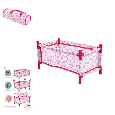 Складне ліжечко для ігор з лялькою типу пупс, довжина 45 см,  CS7860