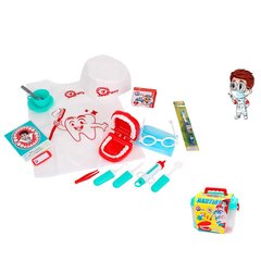 ТехноК 7365 - Детский набор стоматолога в чемоданчике с докторским халатом и шапочкой