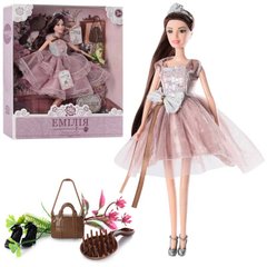Лялька Емілія в вчереній сукні з аксесуарами, Limo Toy M 4688