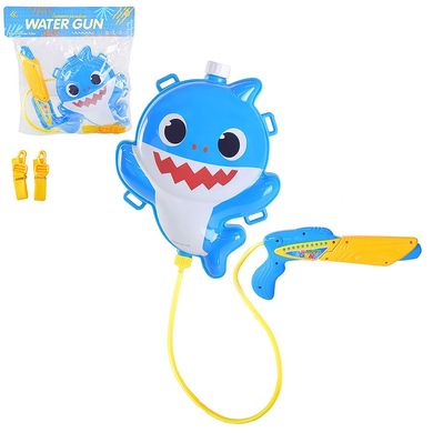 Водяний пістолет - автомат з балоном, що одягається на плечі - акула,  *8113-132