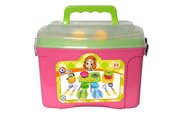 Дитяча іграшкова кухня в шухлядці з плитою, Технок, ТехноК 2407