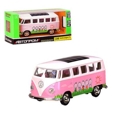 153423 - Металевий автобус із серії «Автопром» рожевий 4332