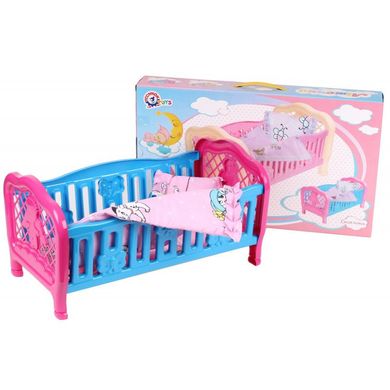 ТехноК 4494 - Кроватка для куклы или Пупса, постель, Украина 4494