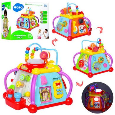 Логічна розвиваюча іграшка Мультибокс Будиночок для розвитку "Розумний малюк" або "Будинок логіка", музика, світло, 806, joy toy 806