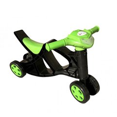Біговел для катання, з міцного пластику (колір чорний із зеленим) для малюків від 2 років, Долоні 0136/01
