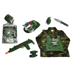 Детский игровой набор - спецназ с бронежилетом и каской,  M012A