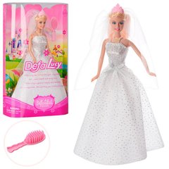 Defa 6091 - Лялька - у весільній сукні, в комплекті з гребінцем