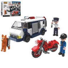 Kids Bricks  KB 118, 0652 - Конструктор поліцейська техніка - фургон, службовий собака, - за слідом злочинця