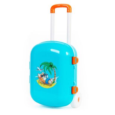 Дитяча валіза для подорожей, на коліщатках і складною ручкою, 6108, ТехноК 6108