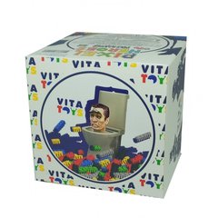 Конструктор Пиксельный из серии Skibidi - G-man из 606 элементов , VITA TOYS VTK0123