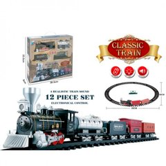 Фото товара - Железная дорога набор с паровозом, и тремя вагонами, - световые и звуковые эффекты,  YY-522