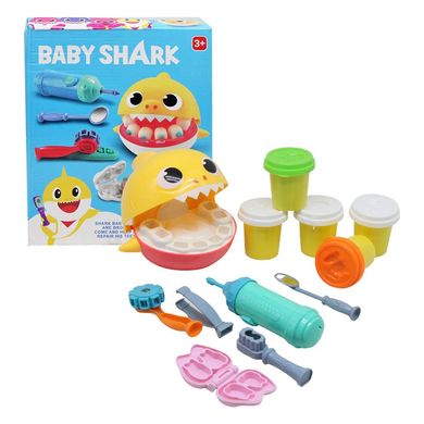 PD8658 - Набір для дитячого ліплення з акулою - Baby shark, з набором інструментів