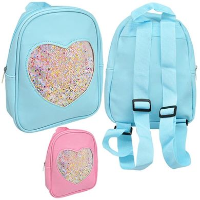 Рюкзак для дівчаток сердечком і блискітками, Wild&Mild ST01945
