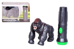 Горилла - обезьяна - радиоуправляемая  с пультом в виде фонарика