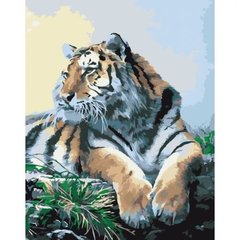 Идейка 109686 - Картина за номерами "Гордий тигр" КНО2460