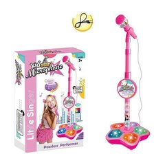 5350A 2 - Детский Микрофон для мальчиков, на стойке, - цвет малиновый, для девочек