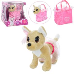 Кікі собачка - м'яка іграшка у вигляді собачки, в рожевій сумочці - співає пісеньку (українська мова),  M 5704