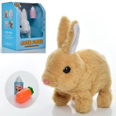 Іграшковий кролик завдовжки 15 см зі звуковими ефектами, вміє стрибати,  933-2E
