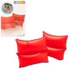 INTEX 59640 - Нарукавники для плавания на детей 3-6 лет - без рисунка (красные), 59640