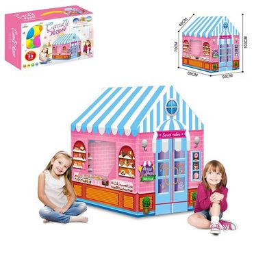 995-5009C - Намет для дитячих ігор у вигляді кондитерського магазину з набором пластикових кульок