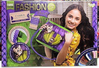 Набір для творчості Вишивка сумки (кошеня) в стилі муліне Fashion Bag,  FBG-01-05