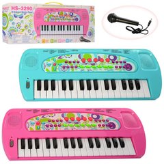 Фото товару Дитячий синтезатор початкового рівня, 32 клавіші, 8 інструментів для хлопчика або для дівчинки,  HS3290AB