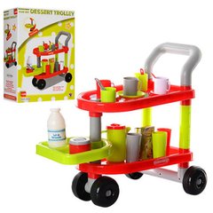 Візок дитячий ігровий для посуду і продуктів -  889-16A-15A б
