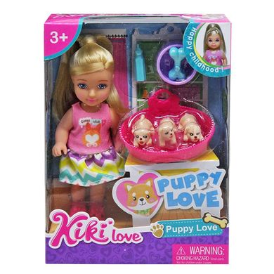 88011 2 - Набір Puppy Love - лялька з цуценятами та аксесуарами для догляду за ними