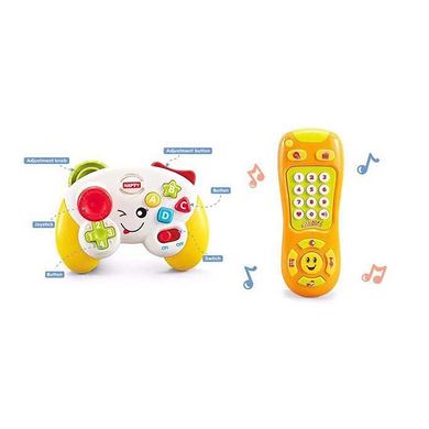 Розвиваючий набір для малийшей - джойстійк і пульт (світло, музика), Limo Toy QF366-054