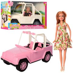 Defa 8455-BF  - Машина для куклы в виде кабриолета с куклой в наборе