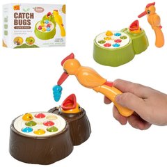 Развивающая игра для малышей - с дятлом и магнитными гусеничками - накормить птенца - Limo Toy Y33925A-Y33930A
