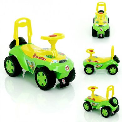 Орион 198 - Машинка для катания Ориоша (зеленый), каталка толокар - машина детская, для мальчиков