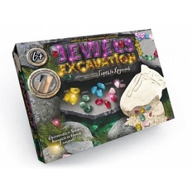 Набір для розкопок каменів "Jewels Excavation" - захоплива гра для дітей від 5 років, Danko Toys JEX-01-02