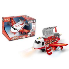 660A-243 - Ігровий набір - Вантажний літак з пожежною технікою, 660A-243