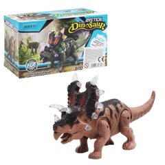 Іграшка динозавр - трицераптос ходить, рухає щелепою, звукові ефекти,  9789-7316