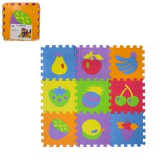 EVA1910 - Коврик Пазл напольный - покрытие для детской комнаты из материала EVA, тема - фрукты