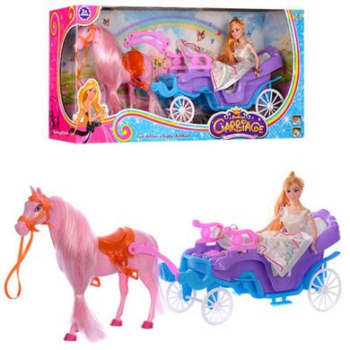 Подарунковий набір Карета з конем і лялькою, 686-700,  686-700