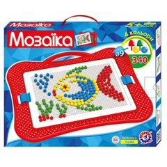 Дитяча розвиваюча Гра Мозаїка пластикова 340 елементів, ТехноК 3367