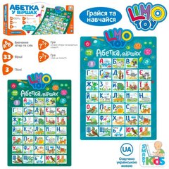 Limo Toy SK 0021 AB - Обучающий интерактивный плакат - Букварик, азбука в стихах, на украинском языке
