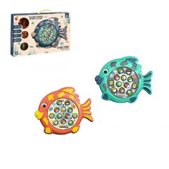 7722B - Детская рыбалка - форма рыбки - 2 удочки, 12 предметов