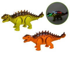 Іграшковий динозавр (анкилозавр) з підсвічуванням, ходить, 1393,  1393