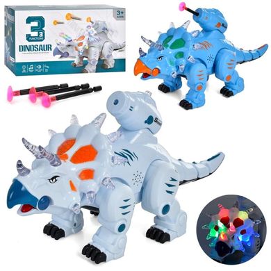5688-28  - Іграшка динозавр - 34 см, вміє ходити, гарчати та стріляє дротиками