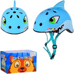 CEL1203012 - Защитный детский шлем в виде акулы для активных видов спорта - скейтинг, ролики, велосипед, самокаты