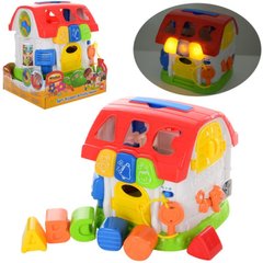 Игрушка для малышей - развивающий домик - сортер с ключиками и фигурками, WinFun 0772-NL