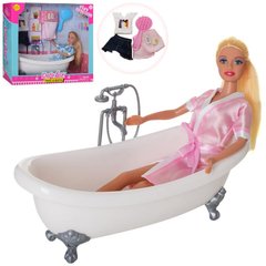 Лялька в наборі з ванною | аксесуари для прийому ванни, Defa 8444-BF